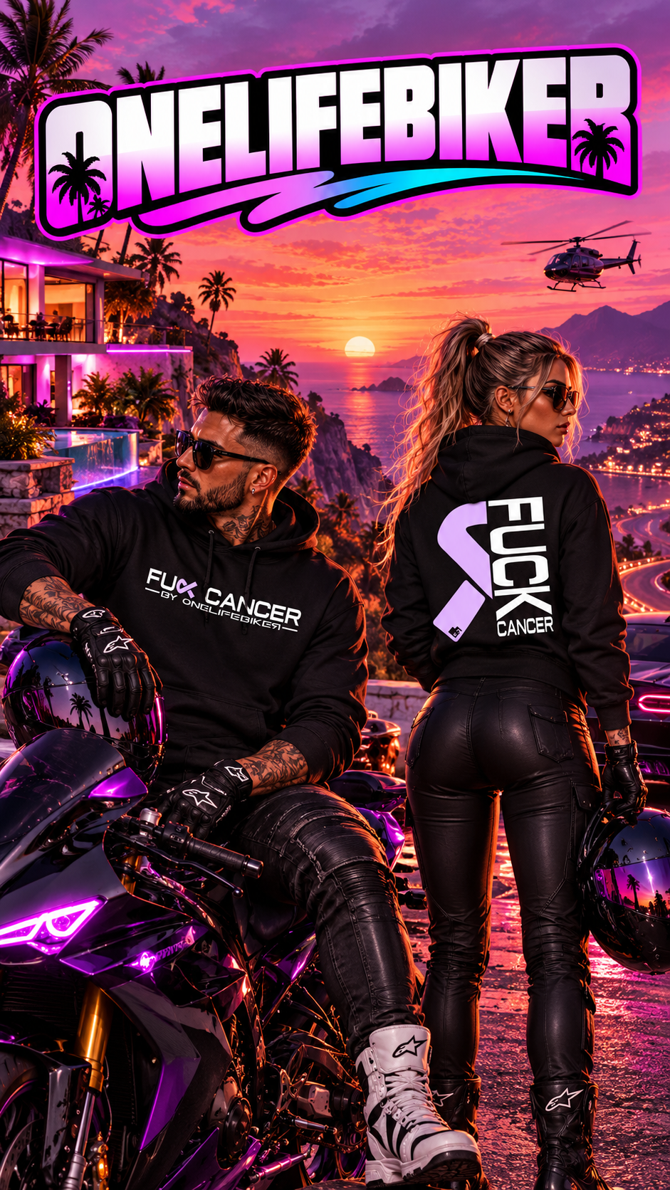 Sweat Fuck Cancer édition - Homme